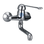 Elbow Action Single lever Wall Mixer with Swinging Spout